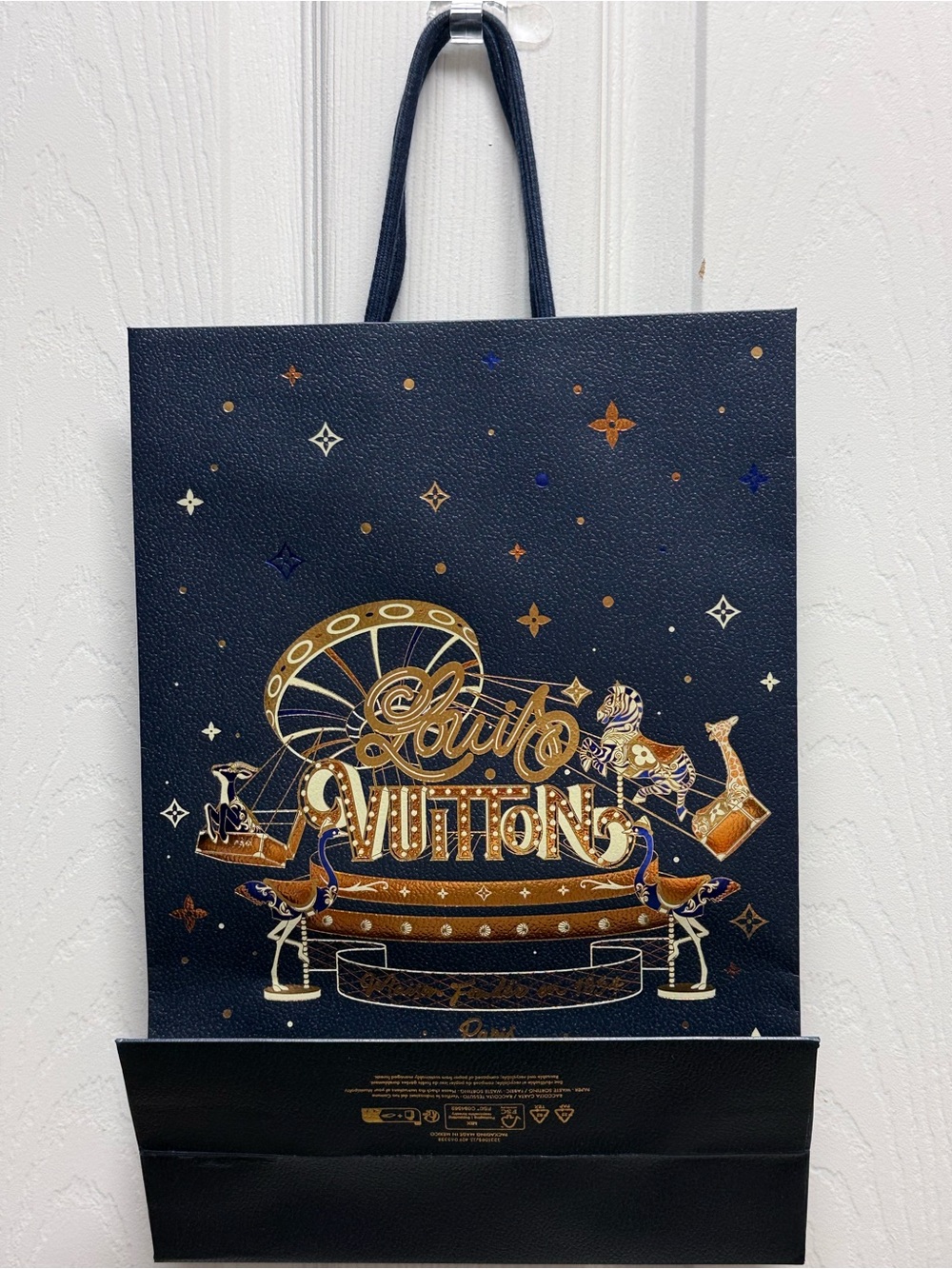 Louis Vuitton Shopping Gift Bag Maison Fondée en 1854 Blue Large
